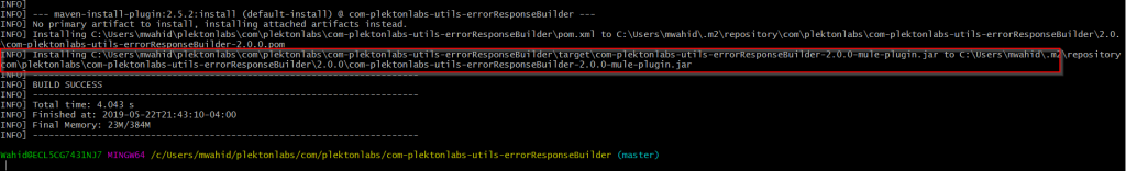 plektonlabs-mulesoft-installing-mule-plugin-mvn-clean-install